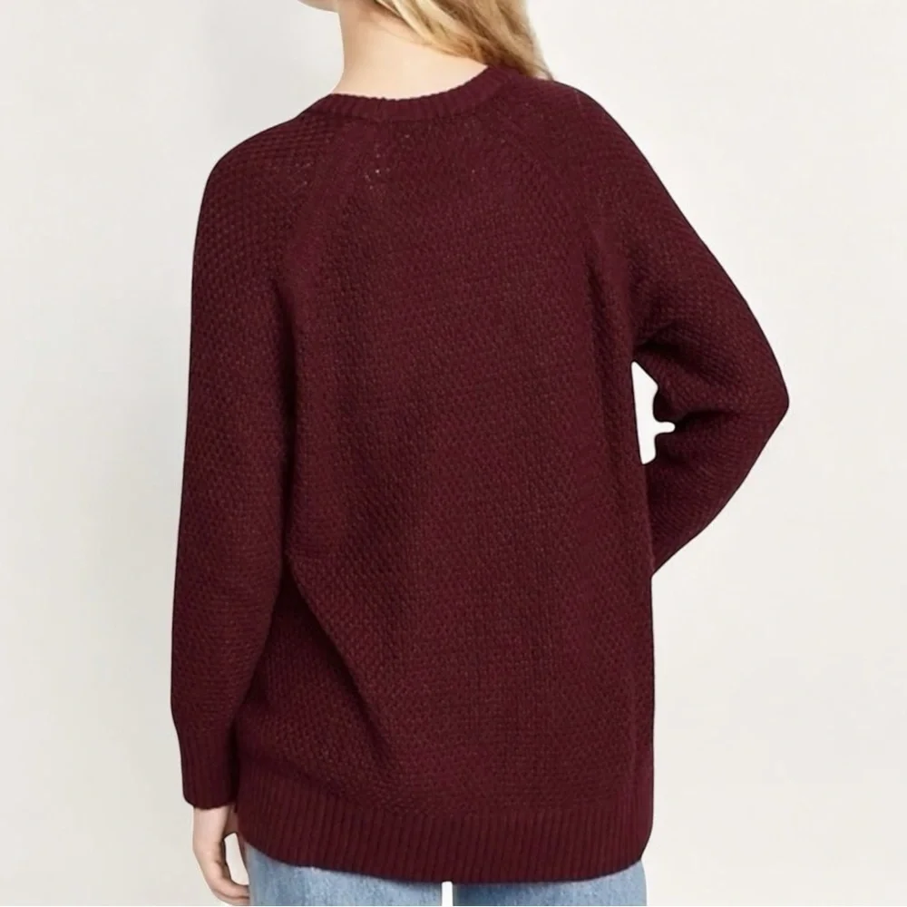 NWT Oversized Loose Textured Tunic Sweater Size XS